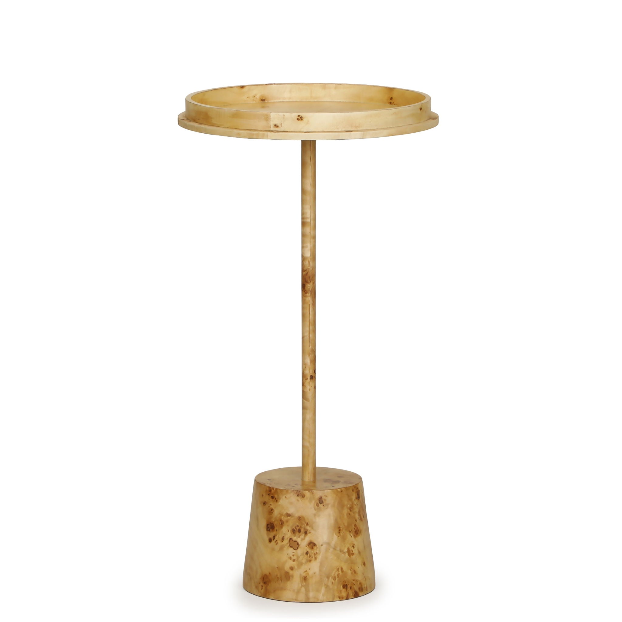 Destin - Burl Designer Side Table - Natural - Urban Living Furniture (Los Angeles, CA)