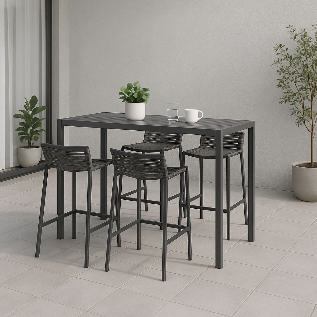Maldives - Rope Outdoor Patio Bar Stool (Set of 2) - Urban Living Furniture (Los Angeles, CA)