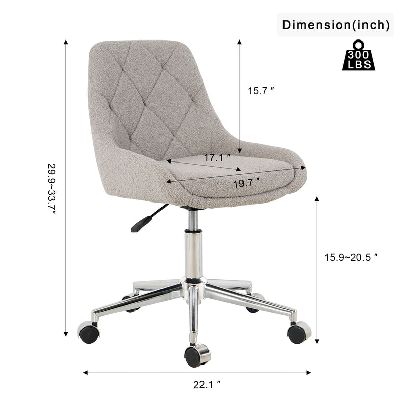 Adjustable And Space-Saving Chair With Golden Electroplated Legs