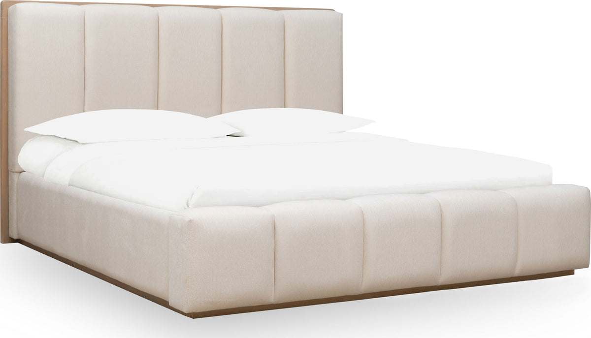 Gardenia - Wood Frame Upholstered Platform Bed