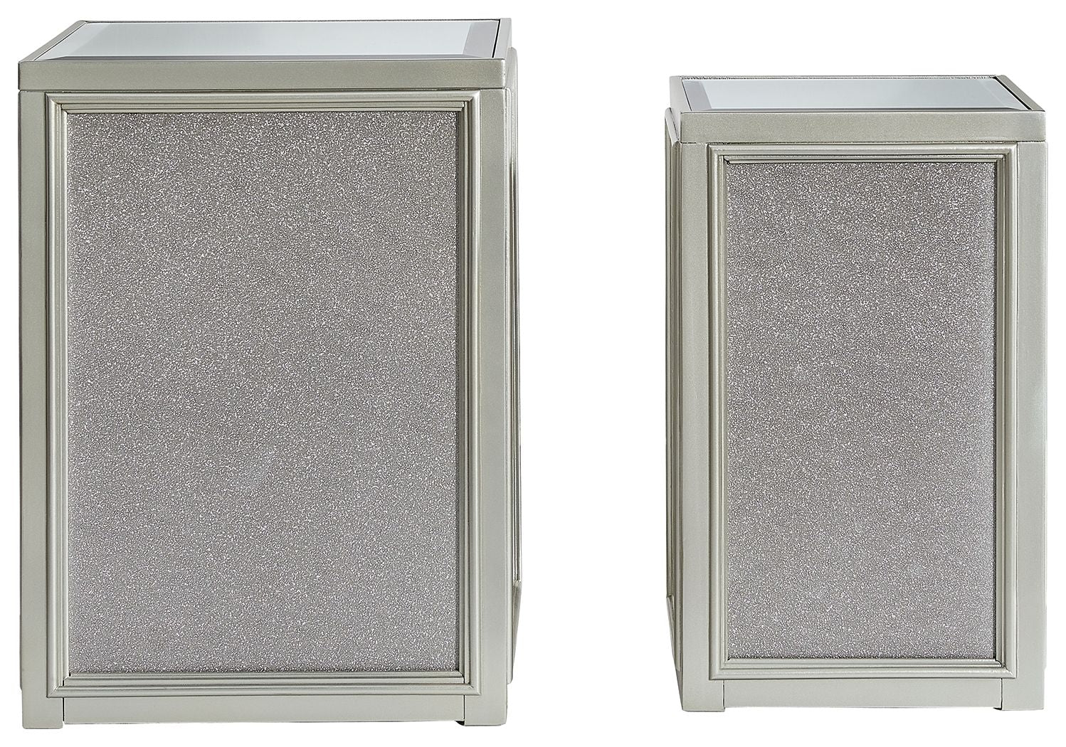 Traleena - Silver Finish - Nesting End Tables (Set of 2) - Urban Living Furniture (Los Angeles, CA)