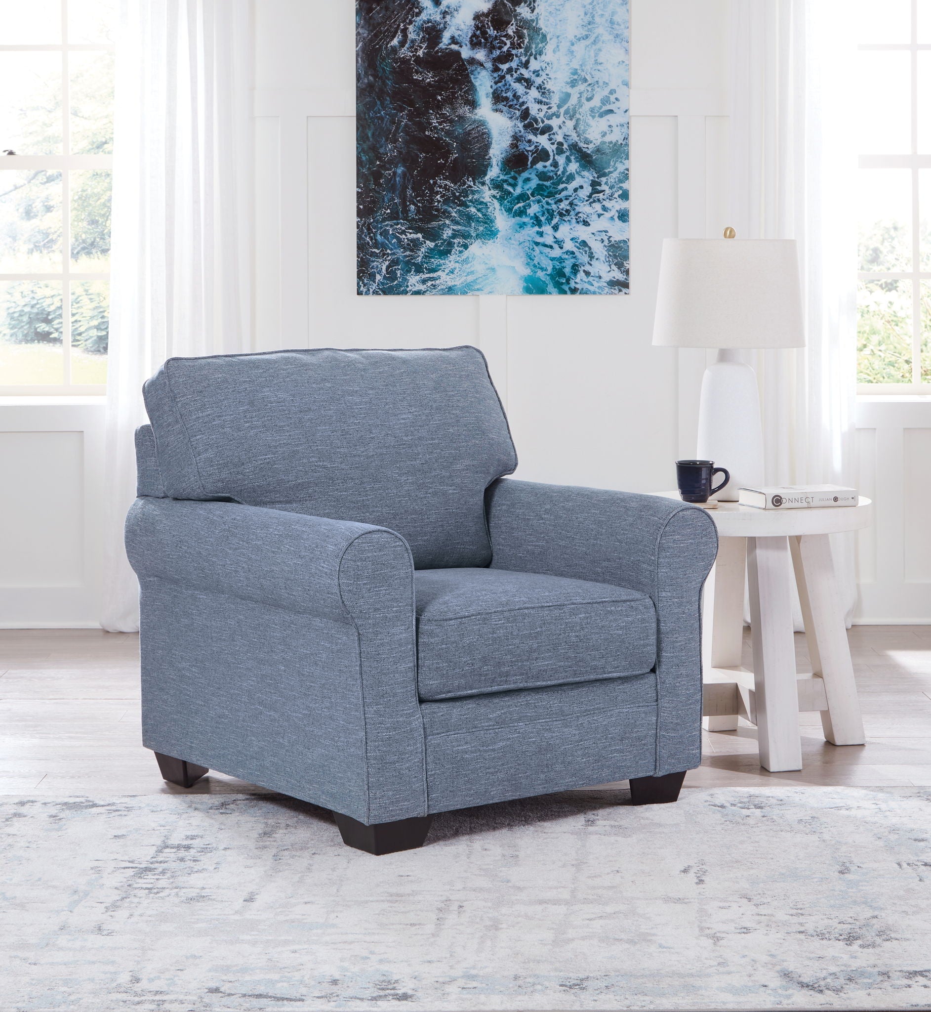 Carissa Manor - Denim - Chair - Urban Living Furniture (Los Angeles, CA)