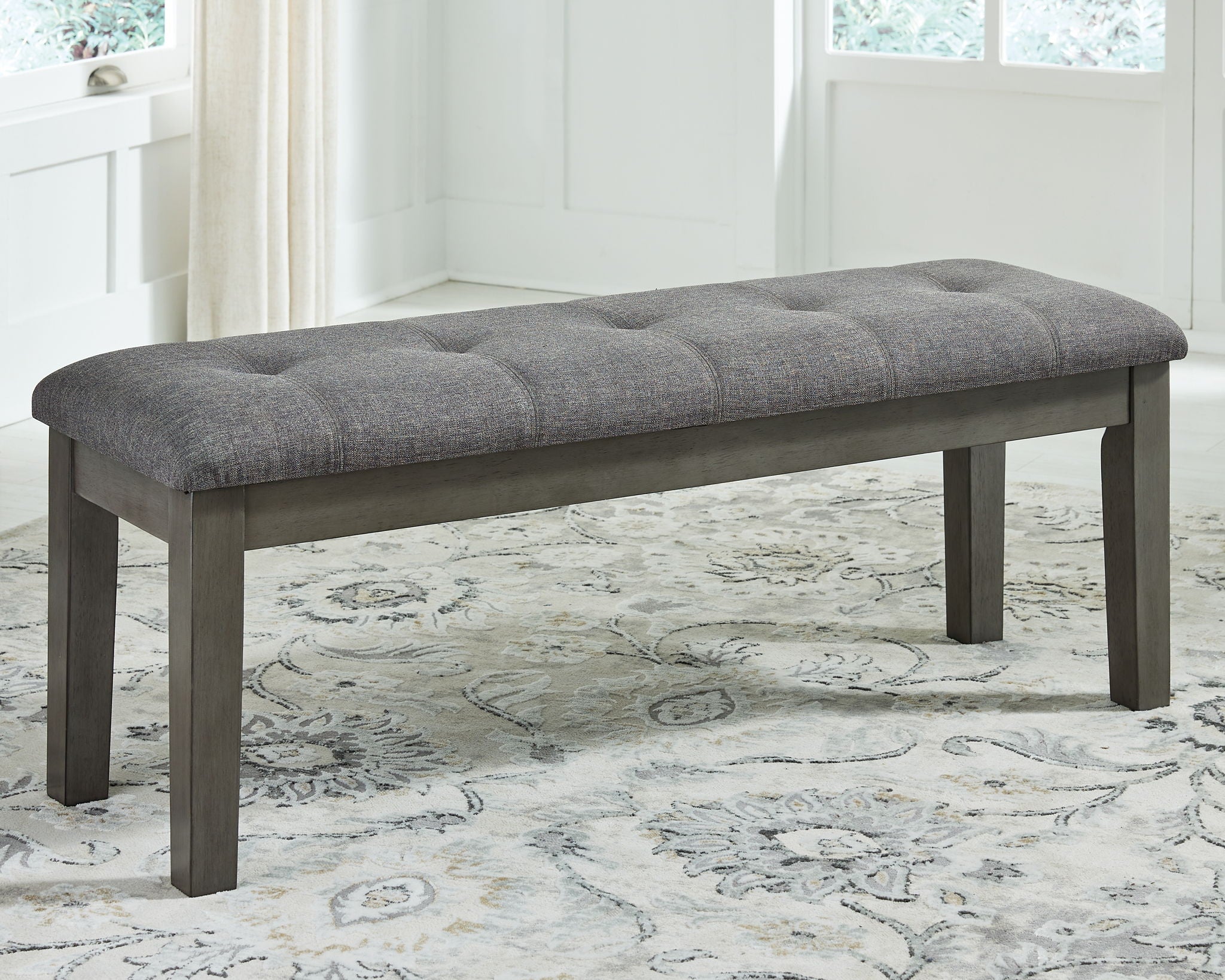 Hallanden - Black / Gray - Large UPH Dining Room Bench - Urban Living Furniture (Los Angeles, CA)