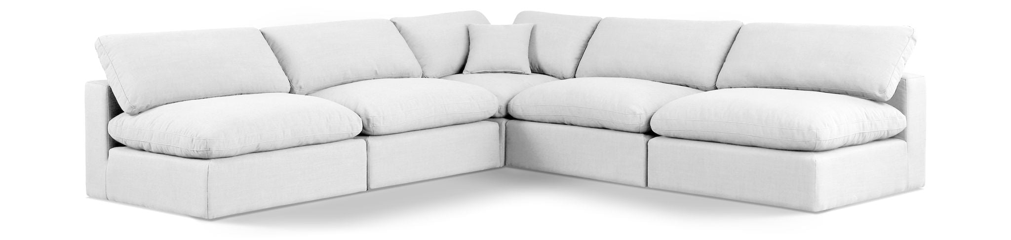 Comfy - 5 Piece Linen Modular Corner Armless Sectional - Urban Living Furniture (Los Angeles, CA)