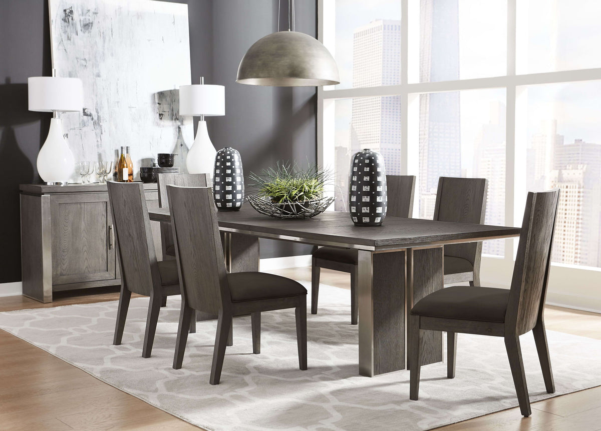 Plata - Extension Dining Table - Thunder Gray