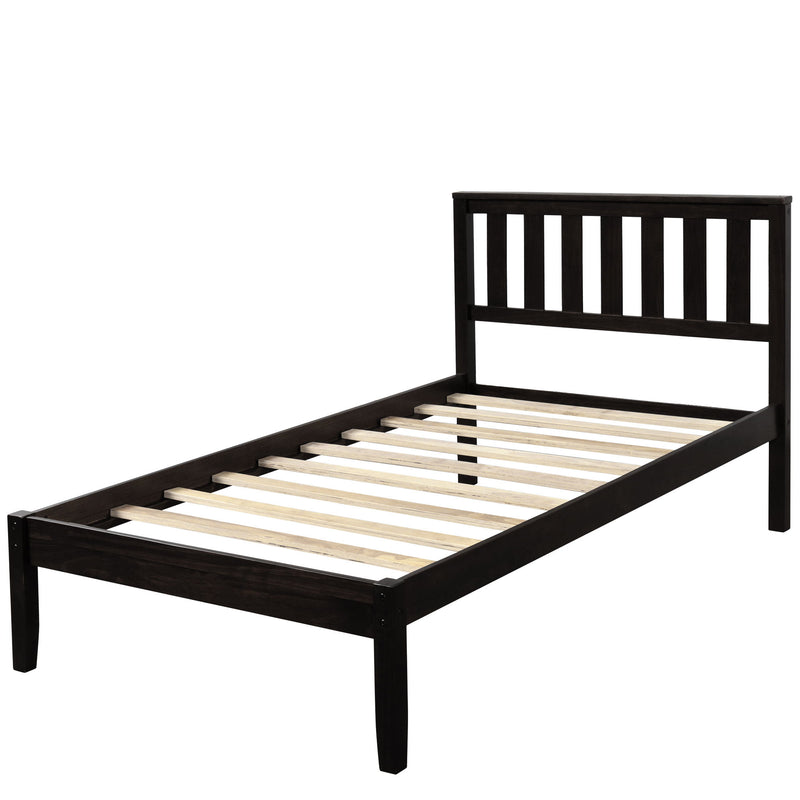 Platform Bed With Headboard, Footboard, Slat Support