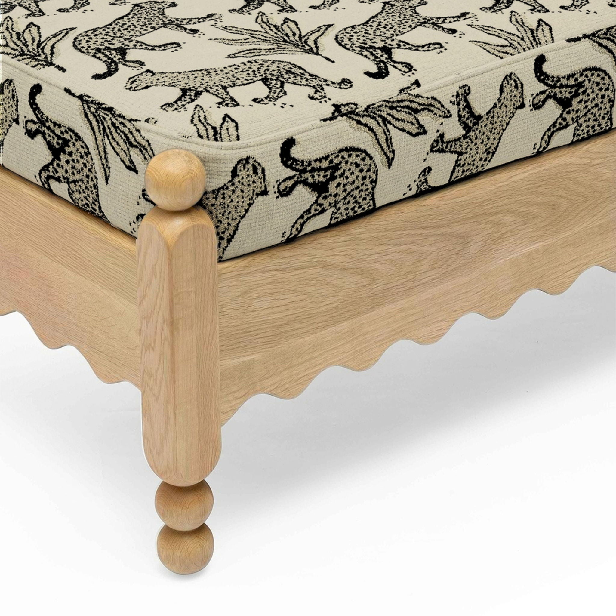 Thelma - Leopard Jacquard Bench - Urban Living Furniture (Los Angeles, CA)