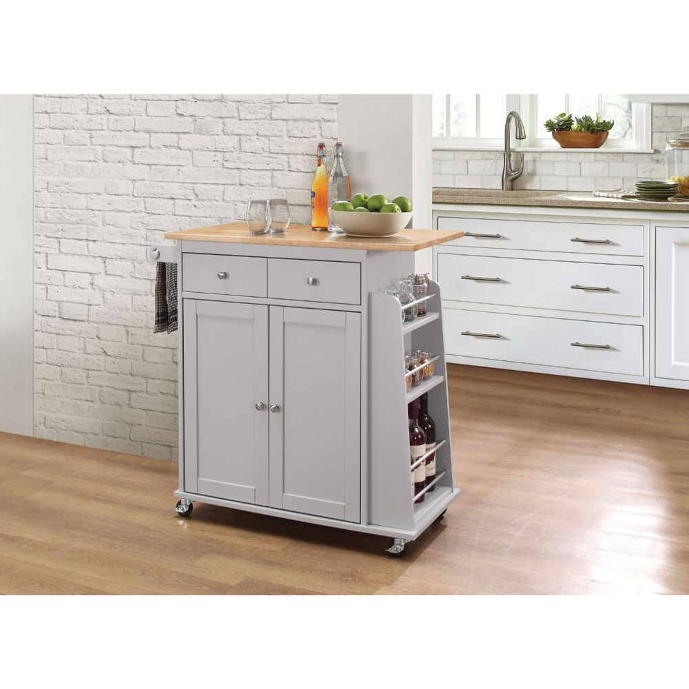 Tullarick - Kitchen Cart - Natural & Gray - Urban Living Furniture (Los Angeles, CA)