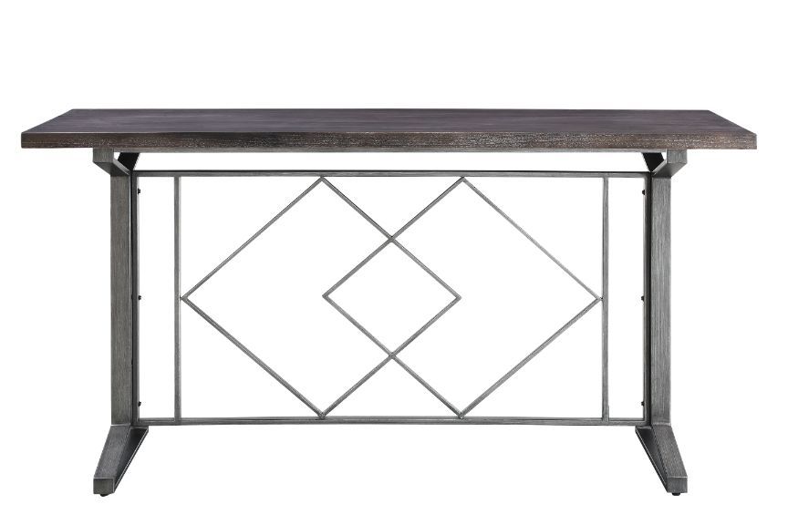 Evangeline - Counter Height Table - Salvaged Brown & Black - Urban Living Furniture (Los Angeles, CA)