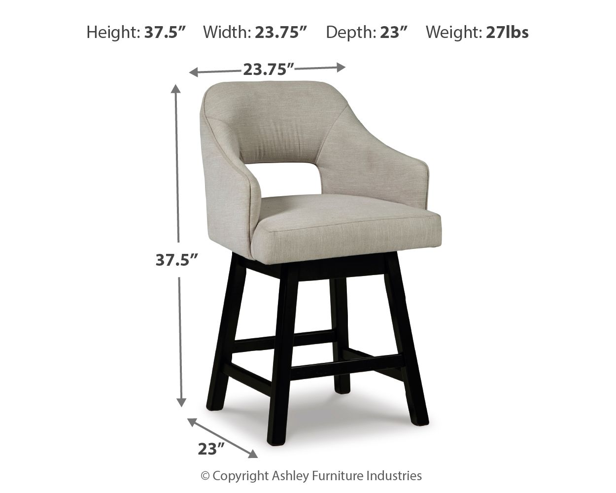 Tallenger - Upholstered Swivel Barstool (Set of 2) - Urban Living Furniture (Los Angeles, CA)