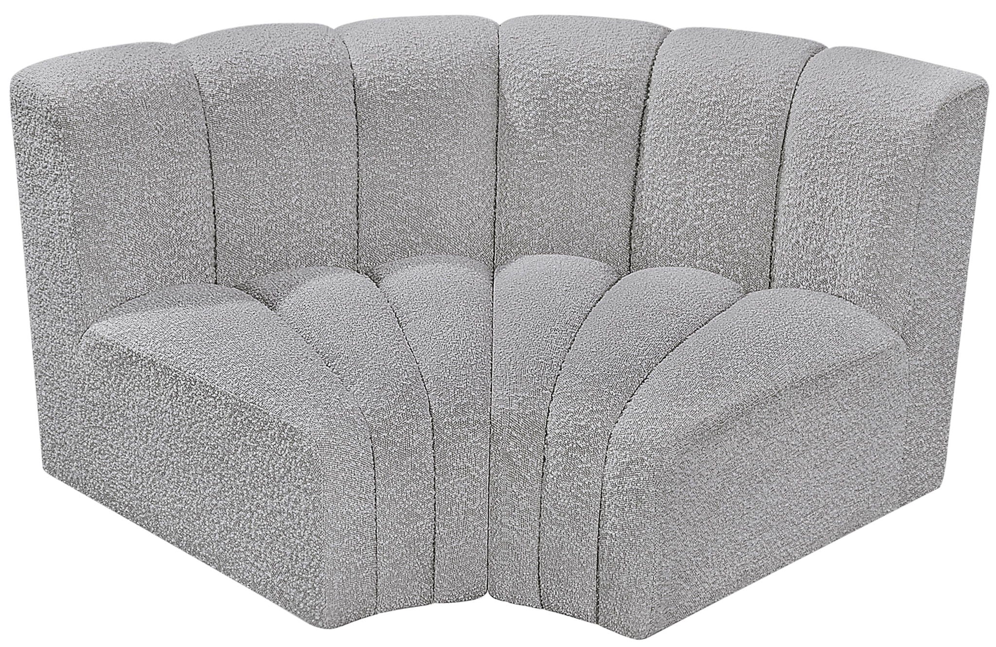 Arc - Boucle Fabric 2 Piece Modular Sofa