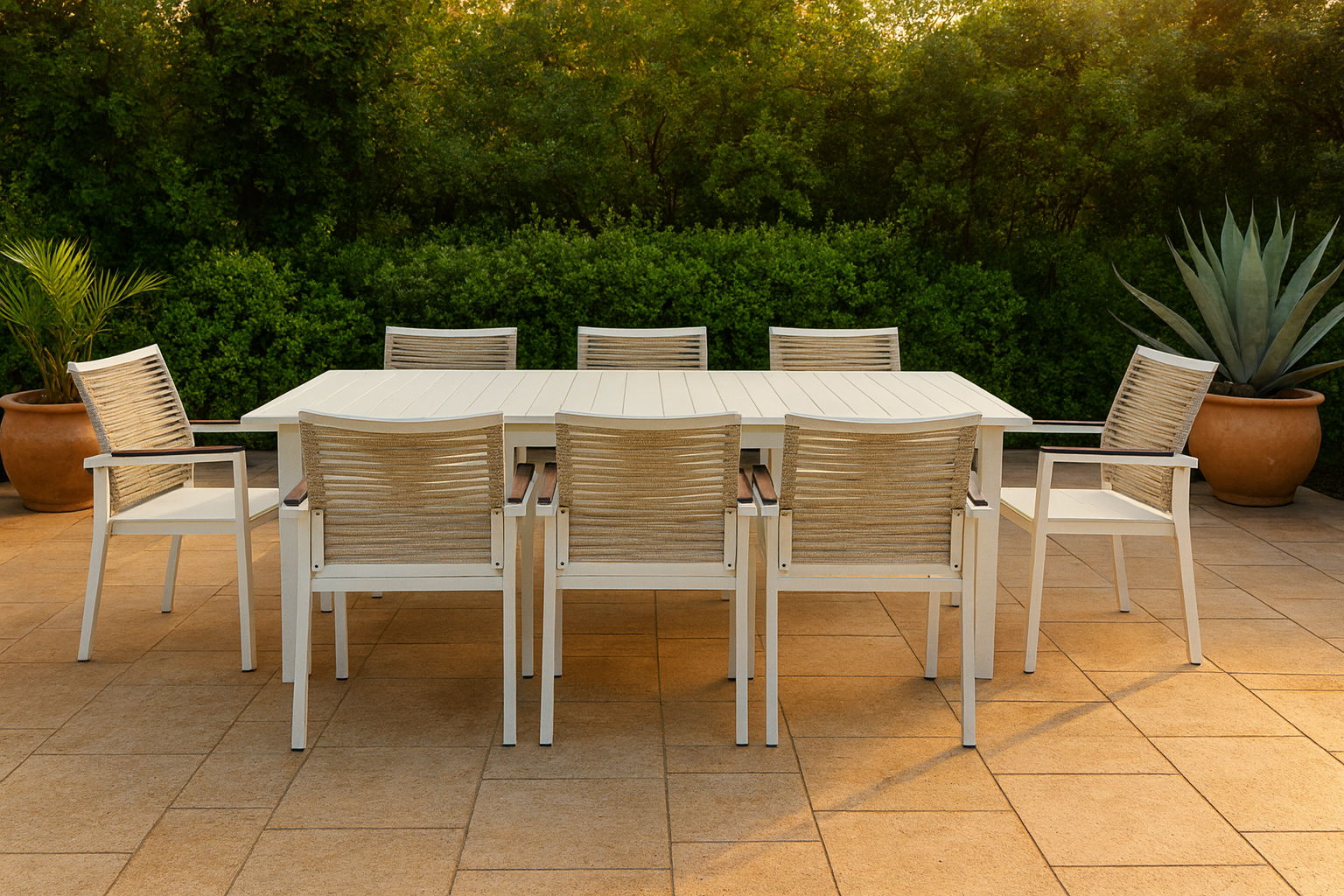 Maldives - Rope Outdoor Patio Dining Arm Chair (Set of 2) - Urban Living Furniture (Los Angeles, CA)