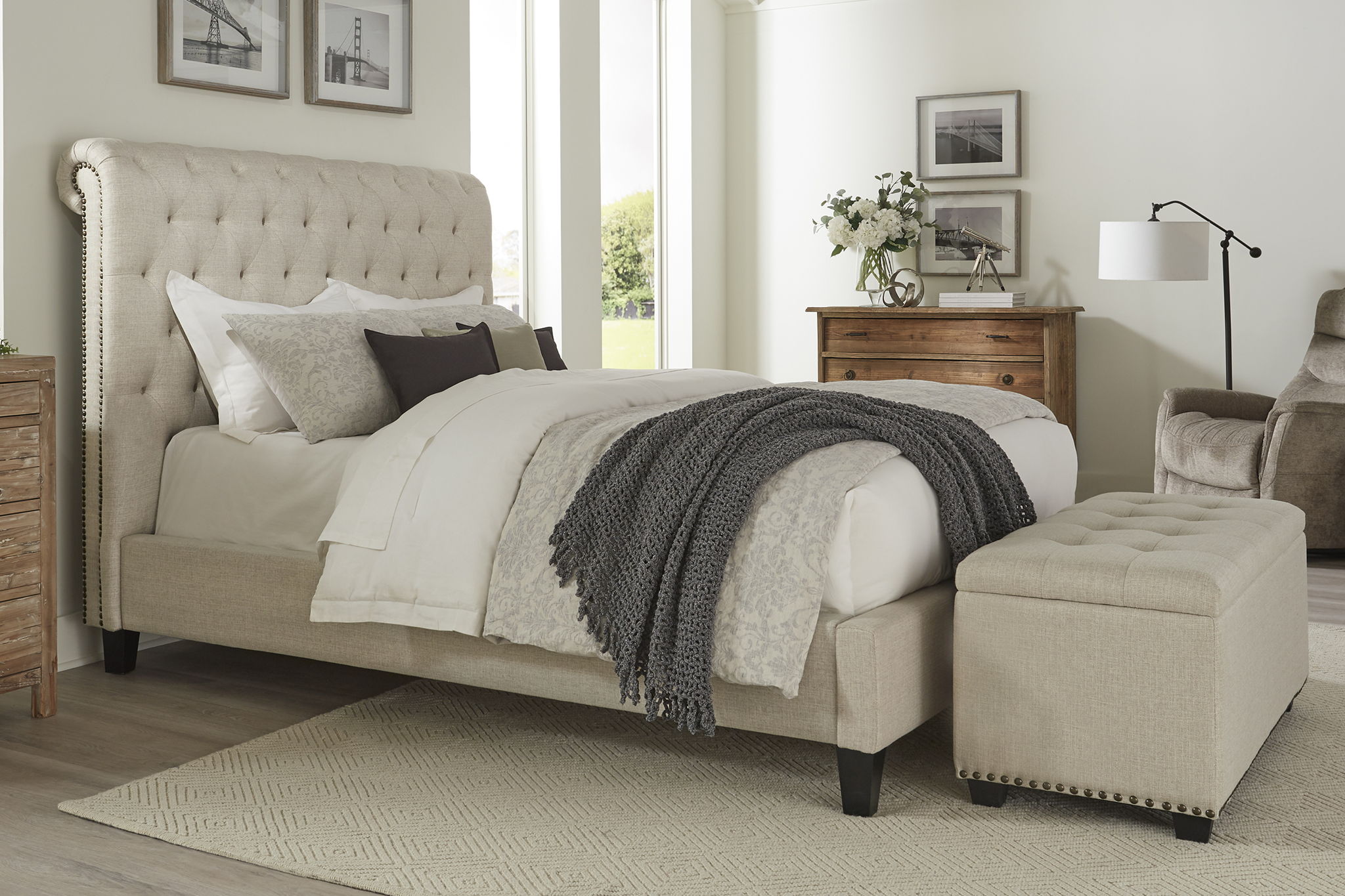 Cameron - Upholstered Bed - Urban Living Furniture (Los Angeles, CA)