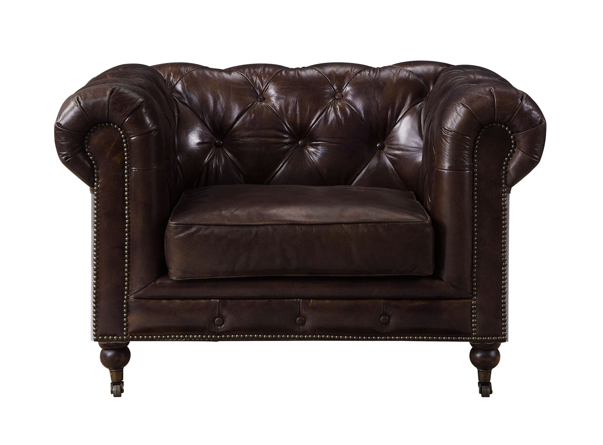 Aberdeen - Chair - Vintage Brown Top Grain Leather - Urban Living Furniture (Los Angeles, CA)