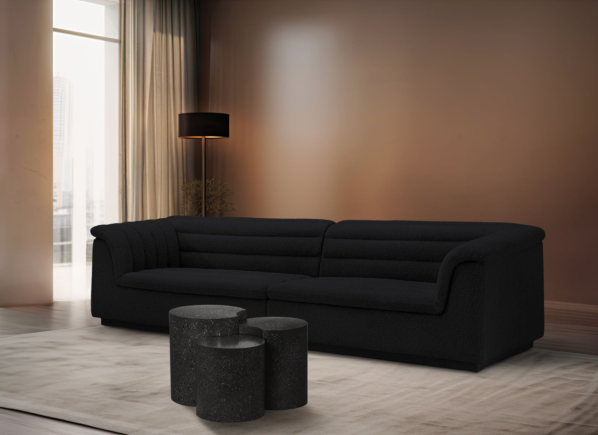 Dimple - 20" 3 Piece Modular End Table - Terazzo Finish - Urban Living Furniture (Los Angeles, CA)