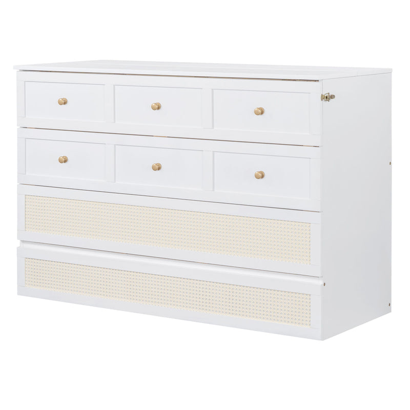 Murphy Bed With Large Drawers, Space Saving Design