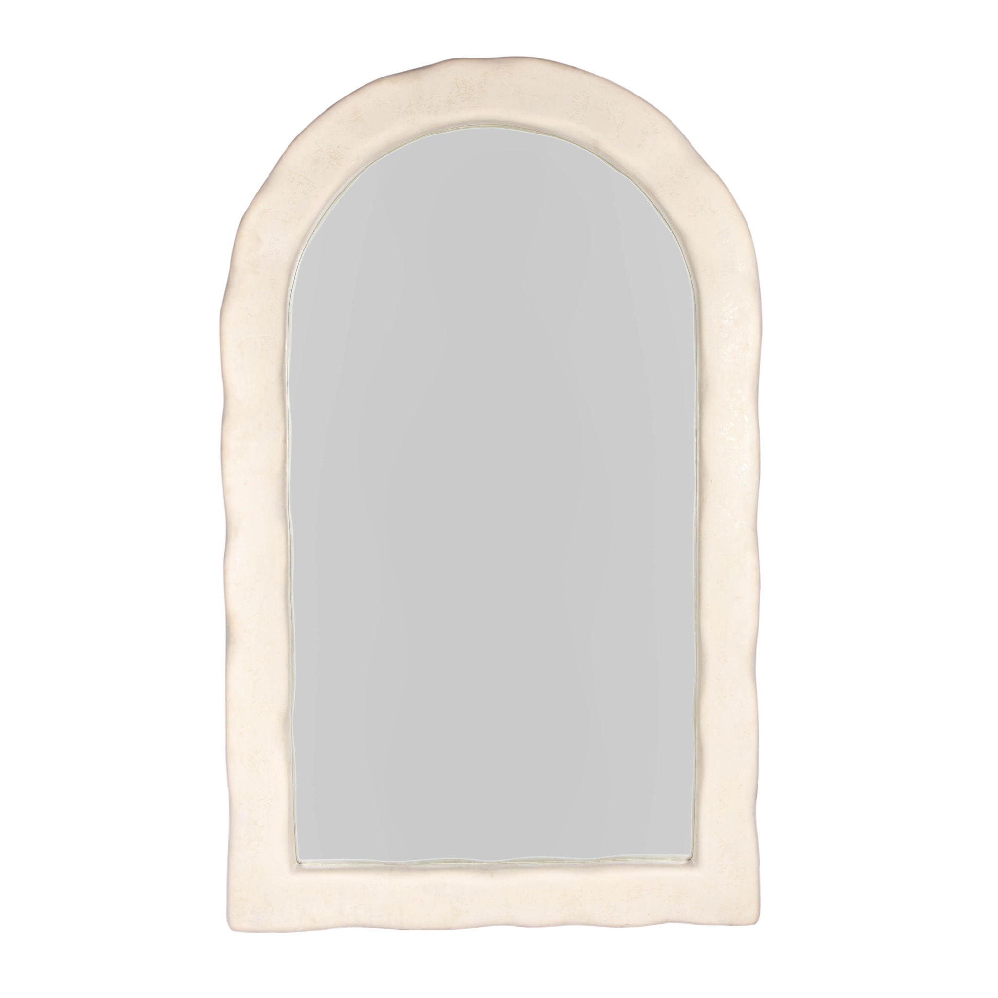 Kaia - Textured Floor Mirror - Cream - Urban Living Furniture (Los Angeles, CA)
