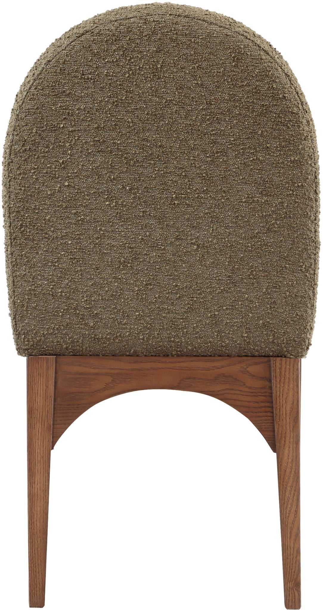 Waldorf - Boucle Dining Side Chair With Brown Legs - Urban Living Furniture (Los Angeles, CA)
