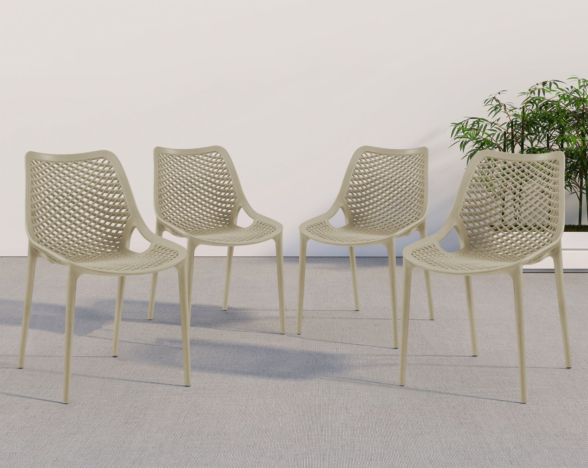 Mykonos - Outdoor Patio Dining Chair Set - Urban Living Furniture (Los Angeles, CA)