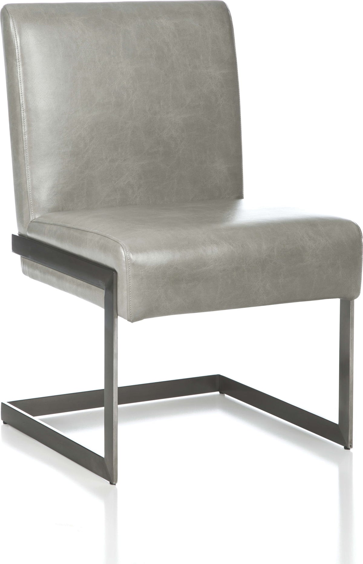 Coral - Synthetic Leather Upholstered Dining Chair (Set of 2) - Carrara / Stainless Steel