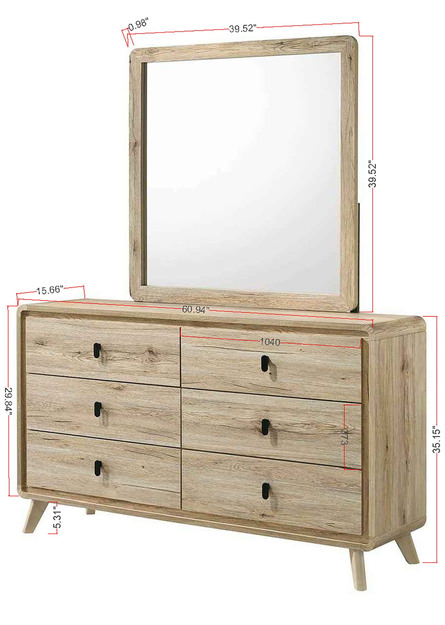 Dawson - Dresser Top - Light Brown - Urban Living Furniture (Los Angeles, CA)