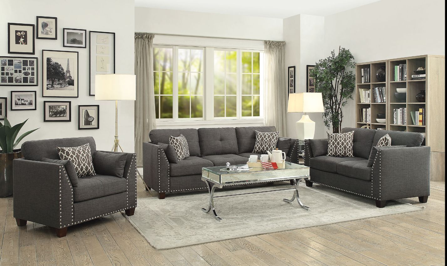 Laurissa - Sofa - Light Charcoal Linen - Urban Living Furniture (Los Angeles, CA)