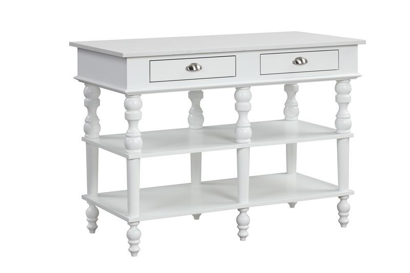 Rorratt - Kitchen Island - Marble Top & White - Urban Living Furniture (Los Angeles, CA)