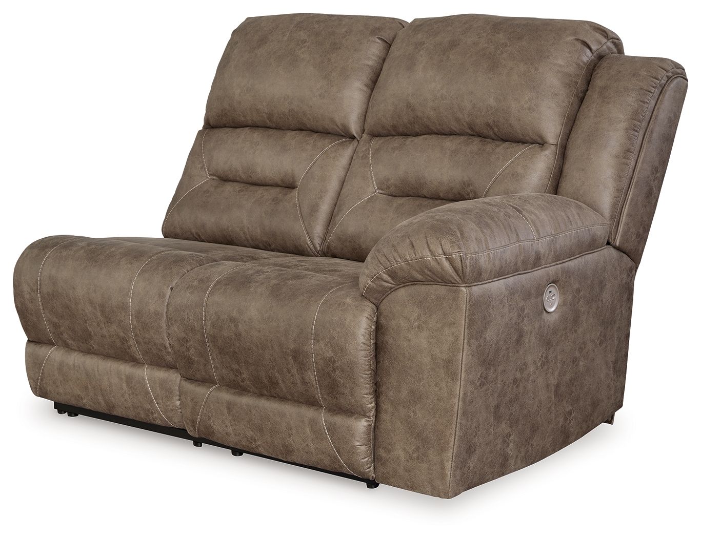 Ravenel - Raf Reclining Power Loveseat - Faux Leather - Fossil - Urban Living Furniture (Los Angeles, CA)