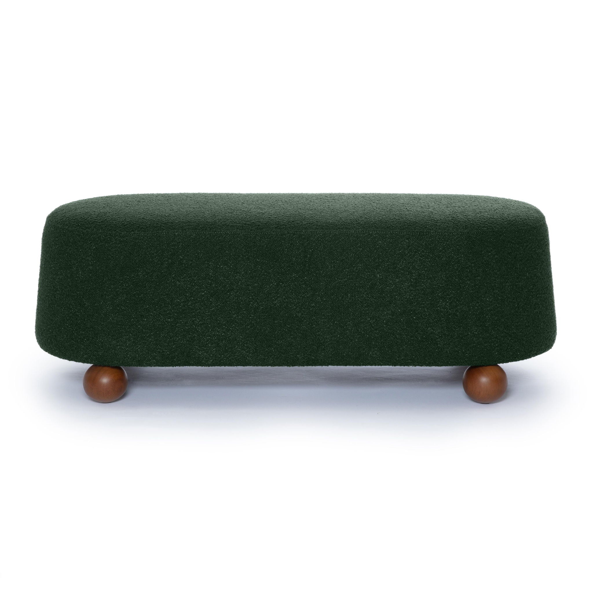 Jaine - Boucle Large Ottoman - Forest Green - Urban Living Furniture (Los Angeles, CA)
