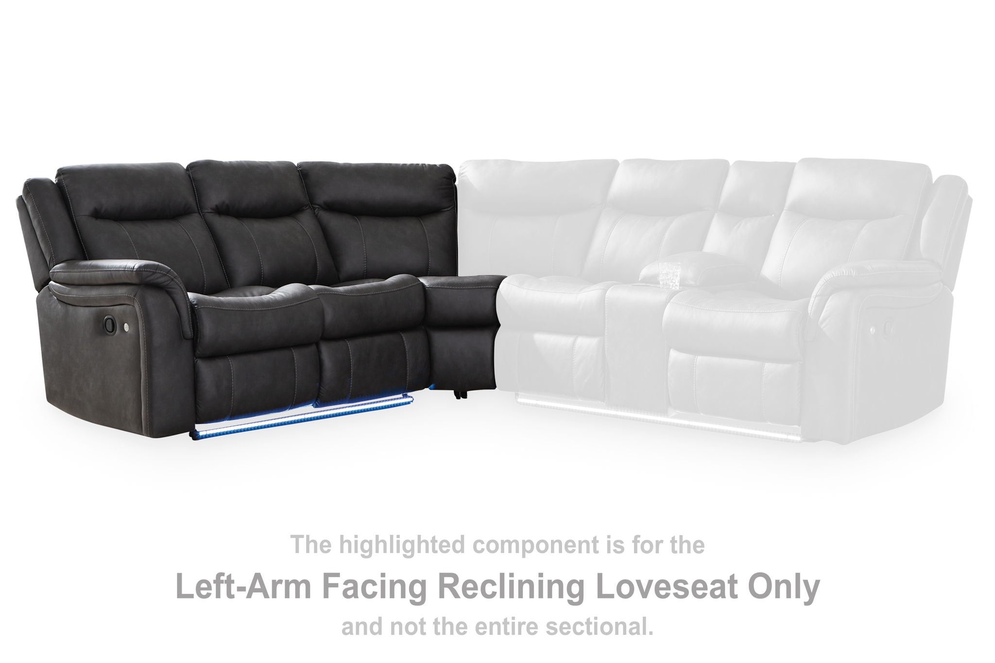Sultan Meadow - Eclipse - LAF Reclining Loveseat - Urban Living Furniture (Los Angeles, CA)
