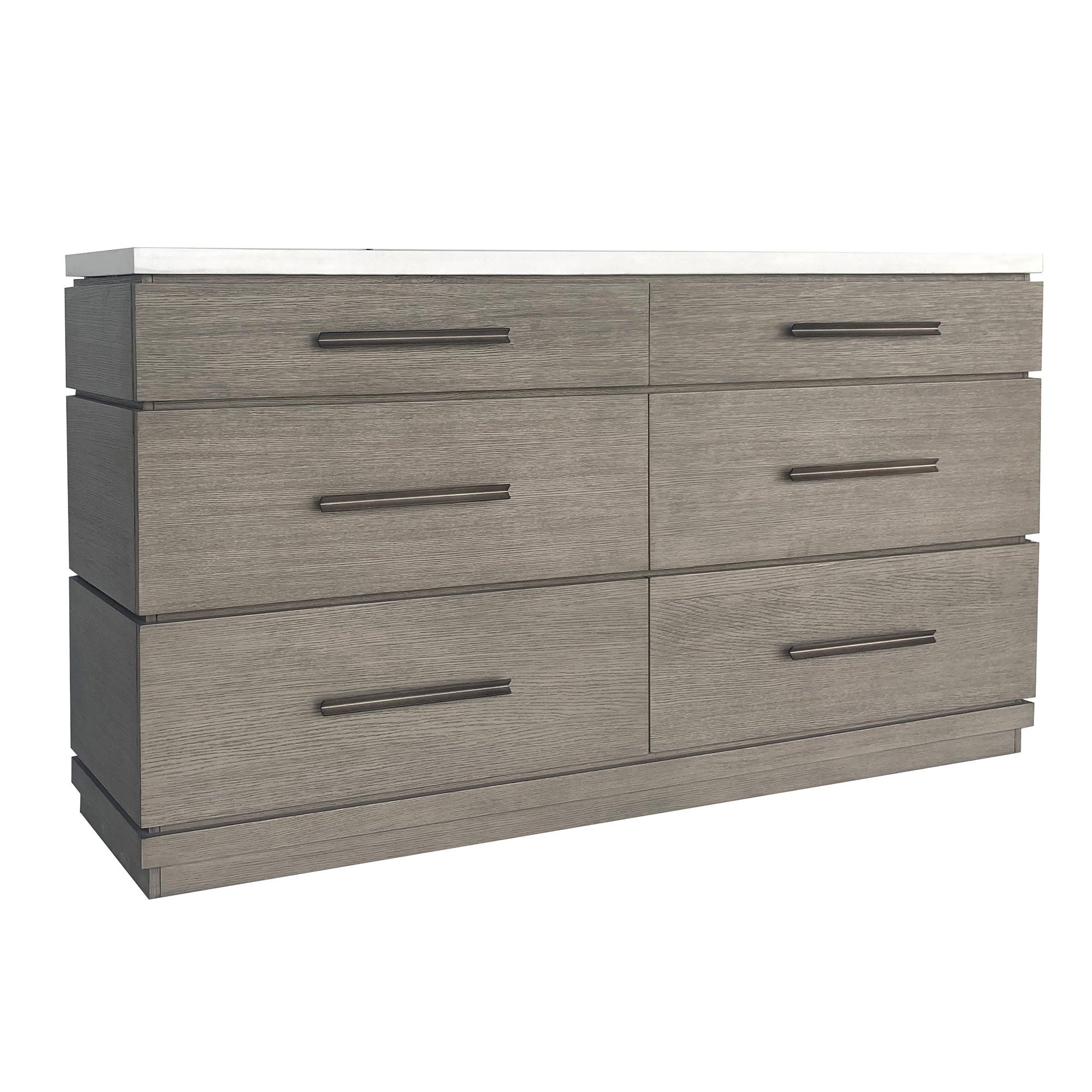 Pure Modern Bedroom - 6 Drawer Dresser - Moonstone - Urban Living Furniture (Los Angeles, CA)