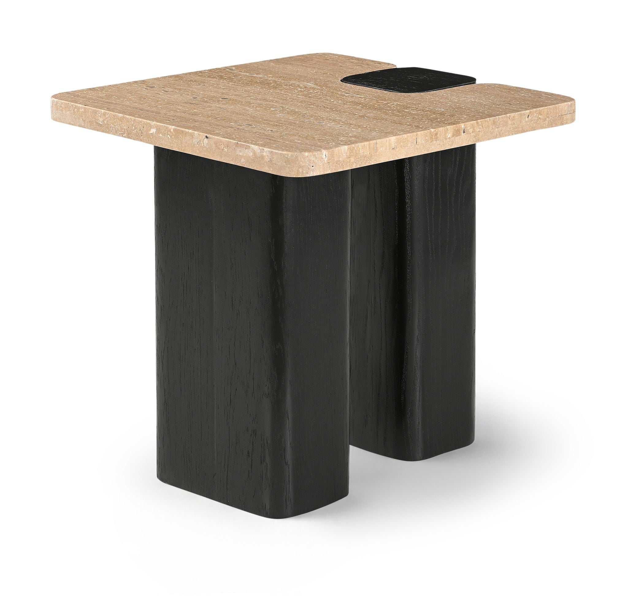 Ravenna - Genuine Travertine Top And Oak Wood Base Table - Urban Living Furniture (Los Angeles, CA)