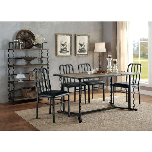 Jodie - Dining Table - Rustic Oak & Antique Black - Urban Living Furniture (Los Angeles, CA)