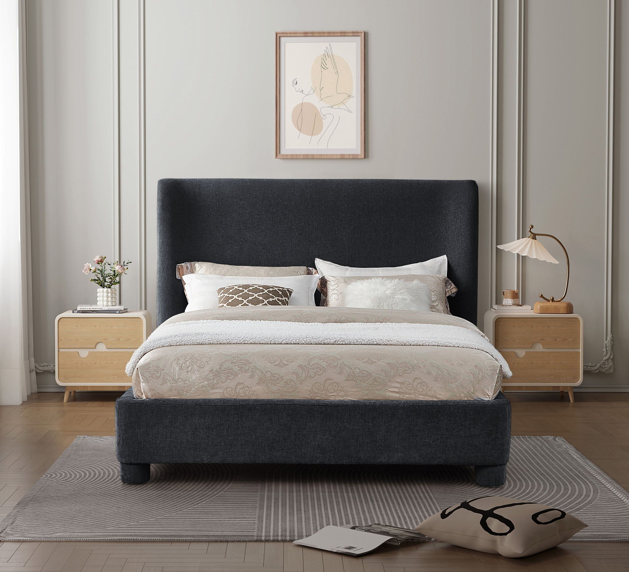 Penny - Chenille Fabric Bed - Urban Living Furniture (Los Angeles, CA)