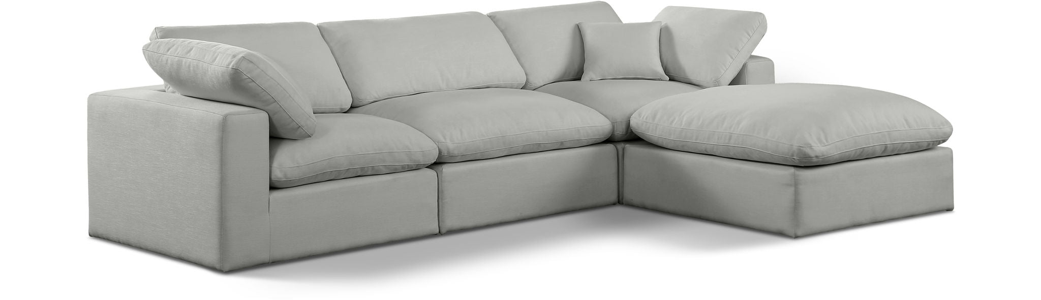 Comfy - 4 Piece Linen Fabric Modular Sectional With Chaise - Urban Living Furniture (Los Angeles, CA)
