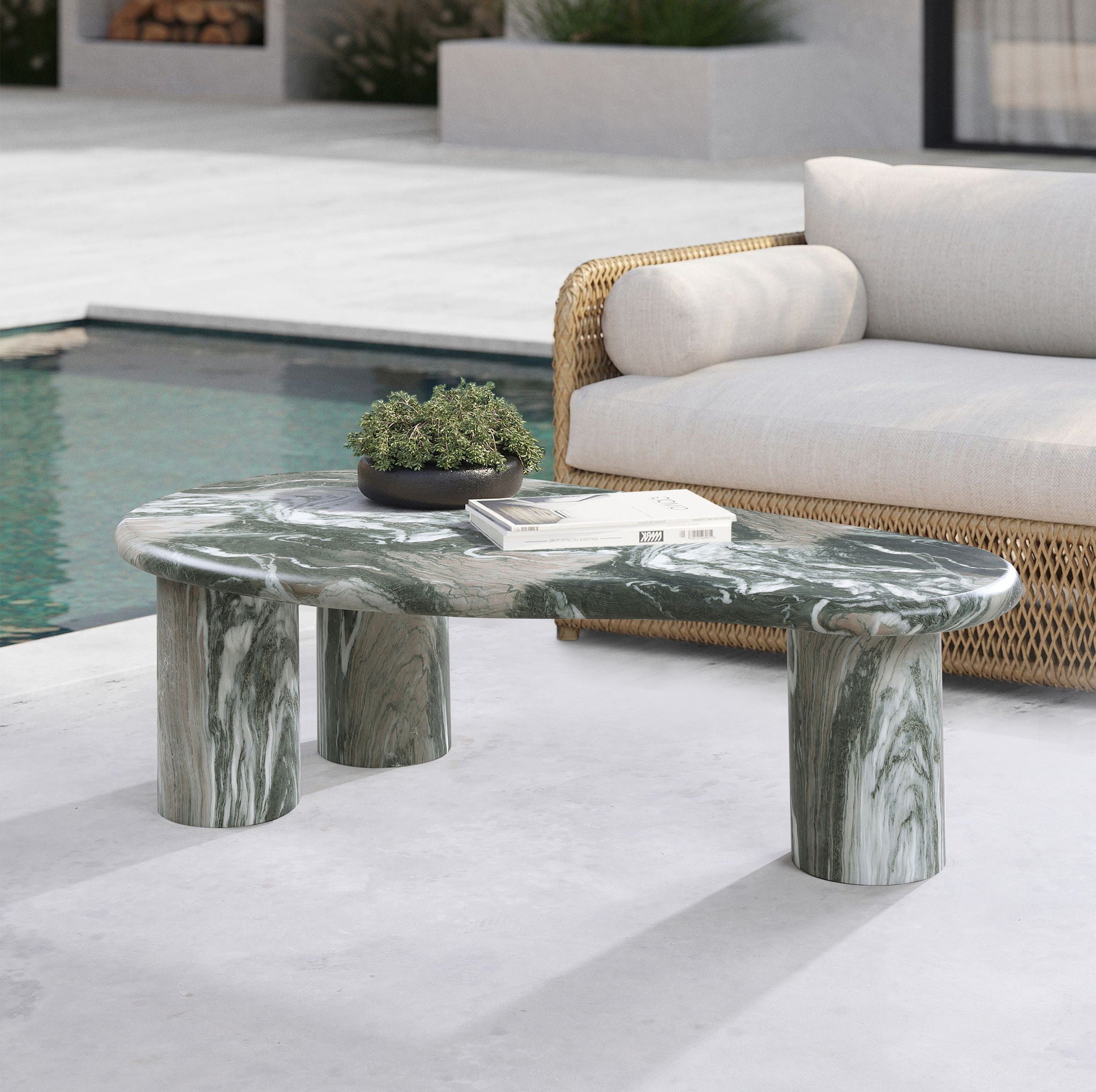 Sassari - Concrete Coffee Table - Urban Living Furniture (Los Angeles, CA)