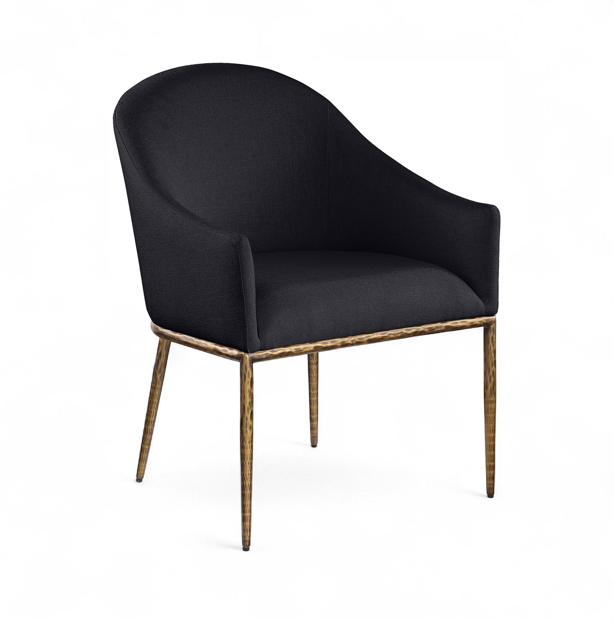 Ferro - Upholstered Dining Arm Chair With Brushed Gold Legs - Urban Living Furniture (Los Angeles, CA)