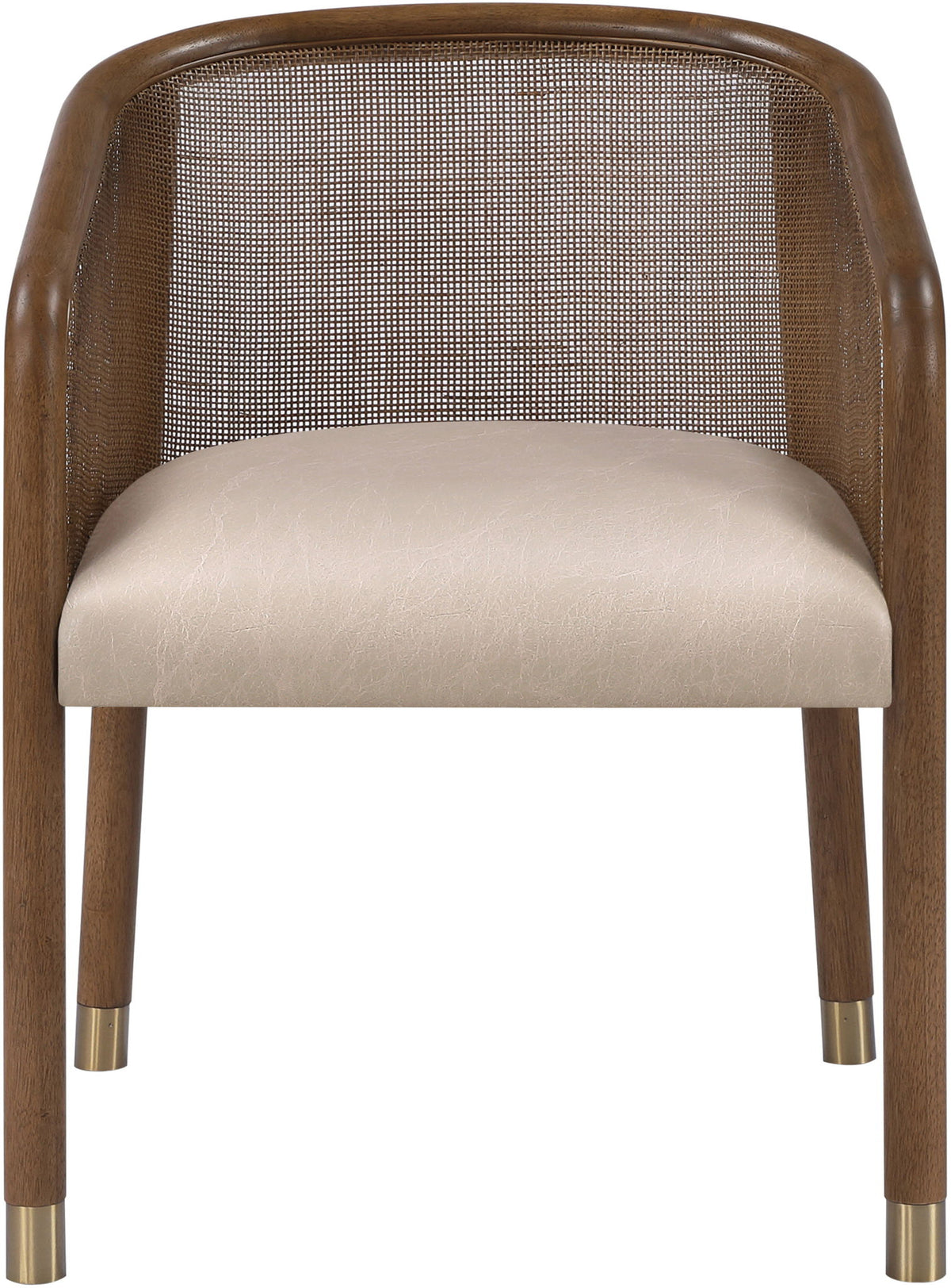 Sylvan - Vegan Leather Dining Chair (Set of 2) - Brown Frame - Urban Living Furniture (Los Angeles, CA)