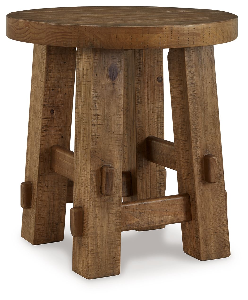 Mackifeld - Warm Brown - Round End Table - Urban Living Furniture (Los Angeles, CA)