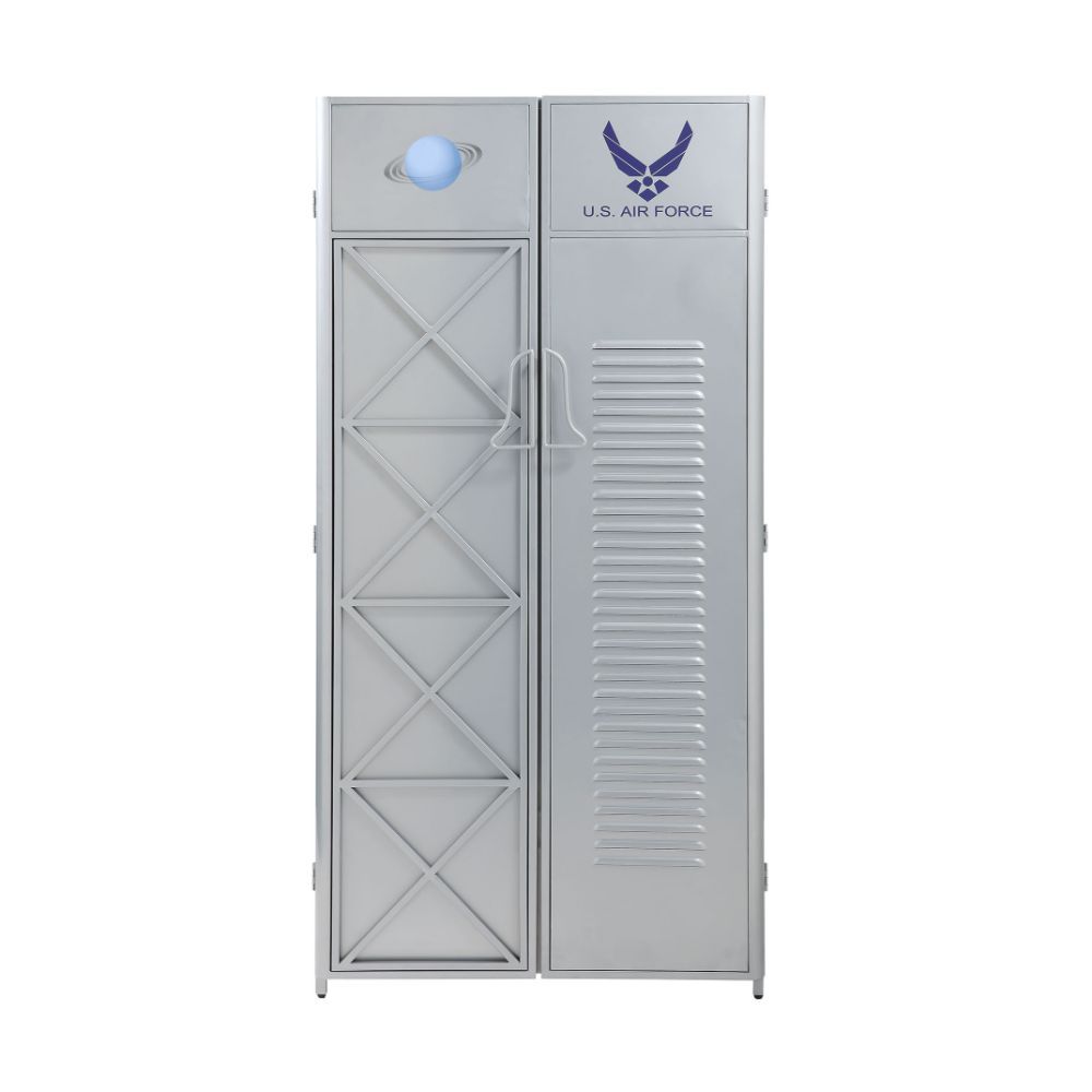 Aeronautic - Wardrobe - Silver - Urban Living Furniture (Los Angeles, CA)