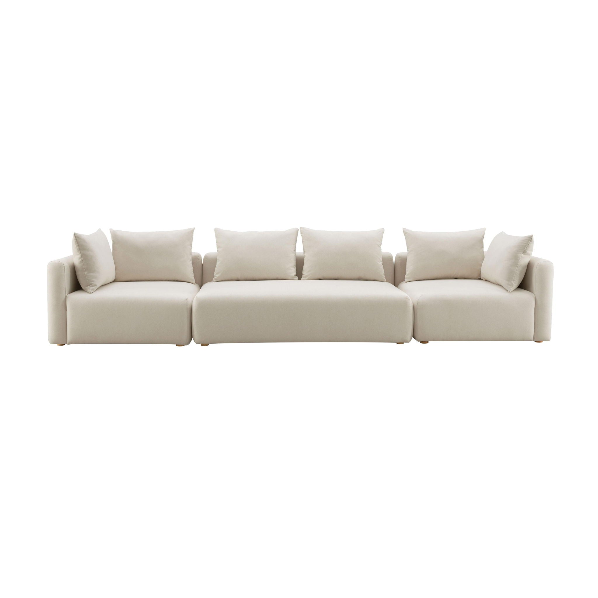 Hangover - 145" Long Linen Sofa - Cream - Urban Living Furniture (Los Angeles, CA)