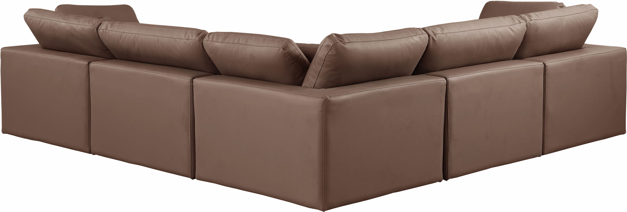 Comfy - 5 Piece Faux Leather Modular Corner Sectional - Urban Living Furniture (Los Angeles, CA)