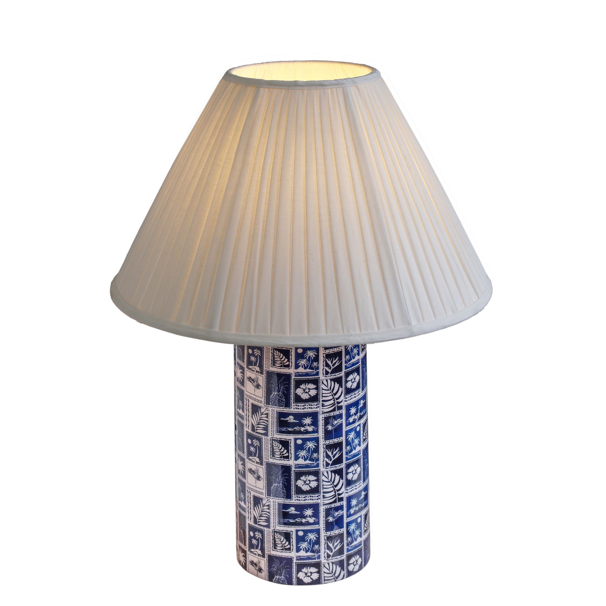 Stamp - Pleated Table Lamp - Blue - Urban Living Furniture (Los Angeles, CA)