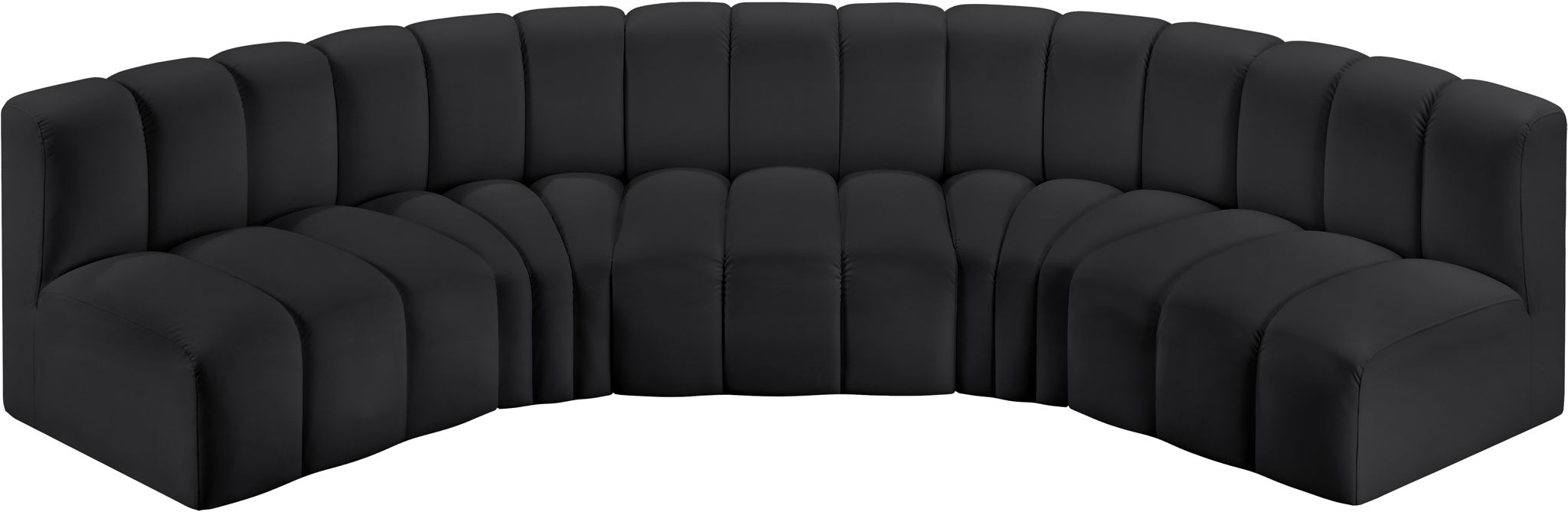Arc - Faux Leather 5 Piece U-Shaped Modular Sofa - Urban Living Furniture (Los Angeles, CA)