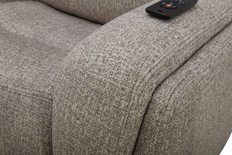 Penfield - Power Reclining Zero Gravity Sofa With Heat, Massage And Speaker - Frappe