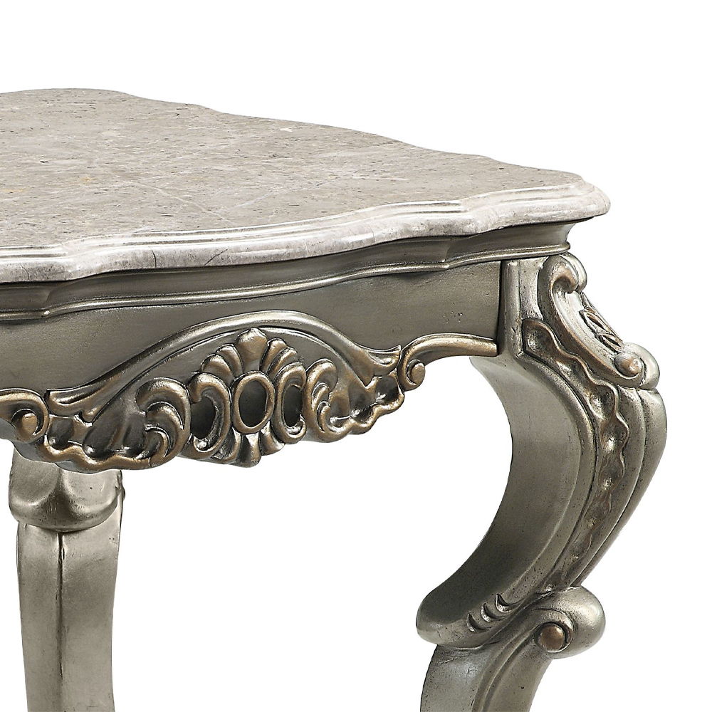 Miliani - End Table With Marble Top - Natural Antique Bronze - Urban Living Furniture (Los Angeles, CA)