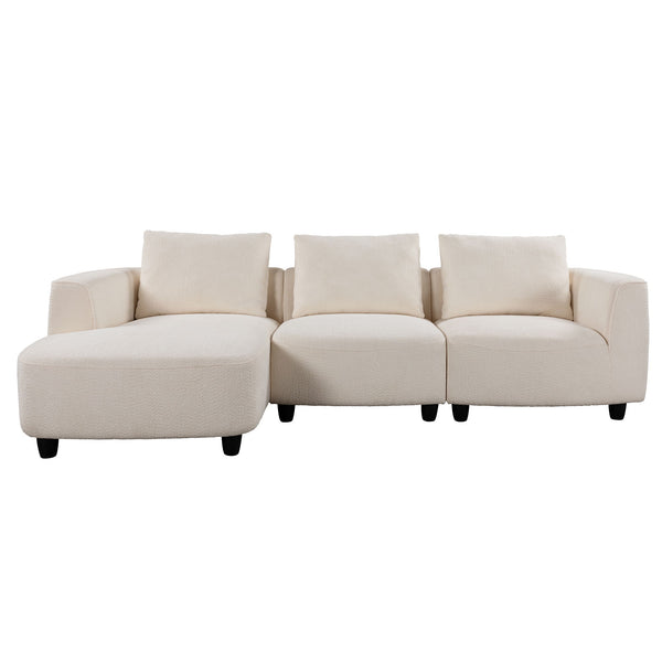 Mid-Century Modern 3 Seater Sofa With Recliner