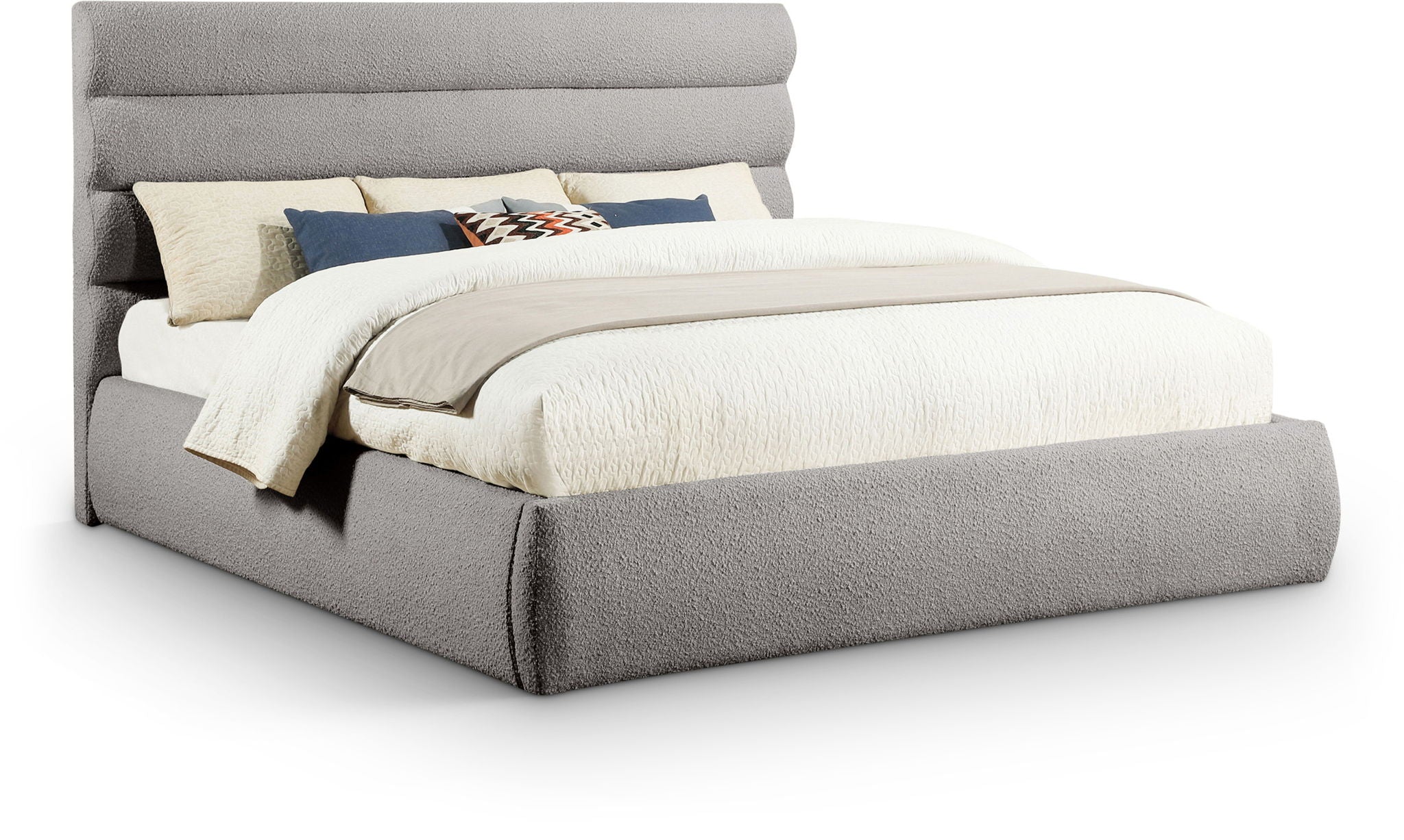 Adam - Boucle Fabric Bed With 52" Headboard - Urban Living Furniture (Los Angeles, CA)
