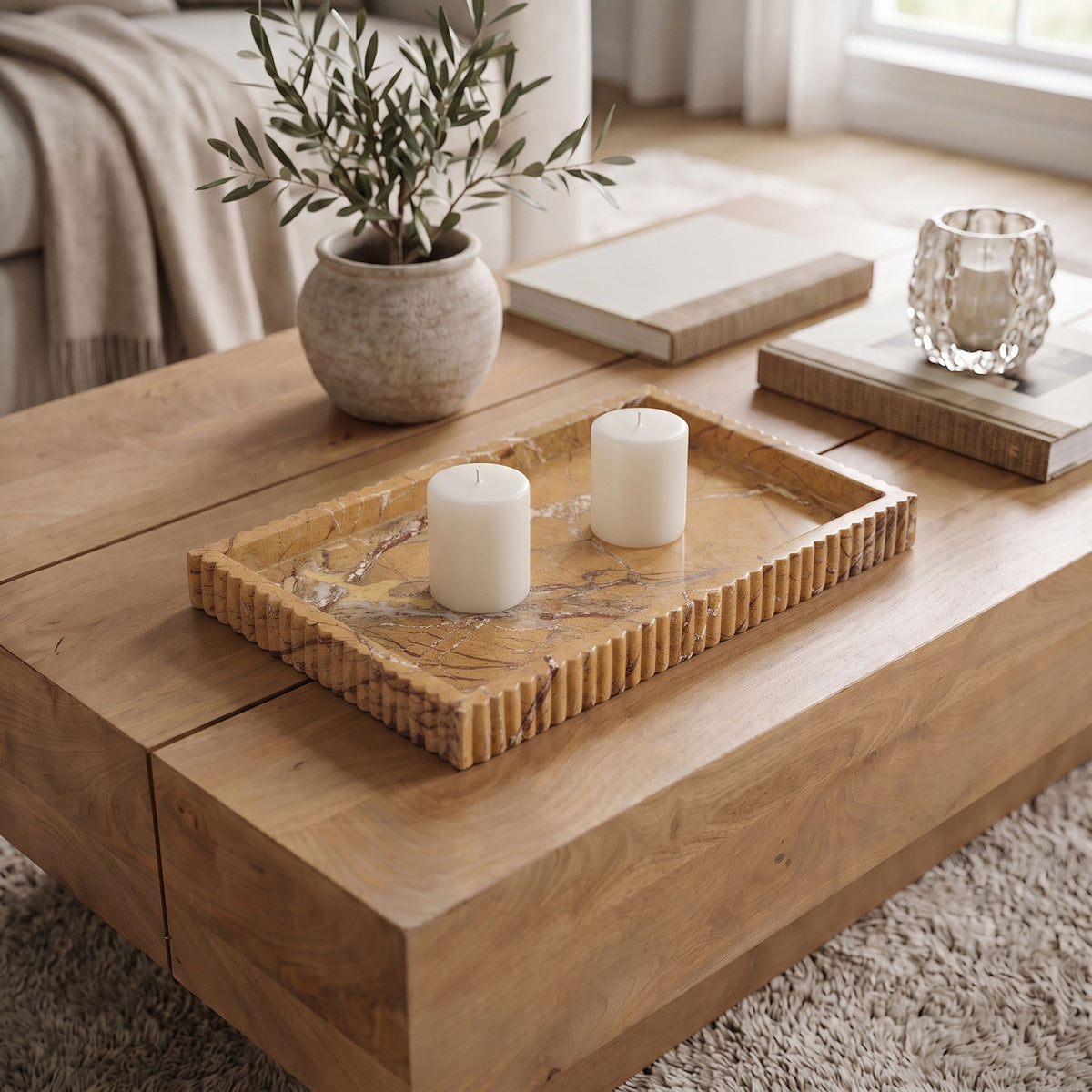 Hannah - Genuine Marble Tray