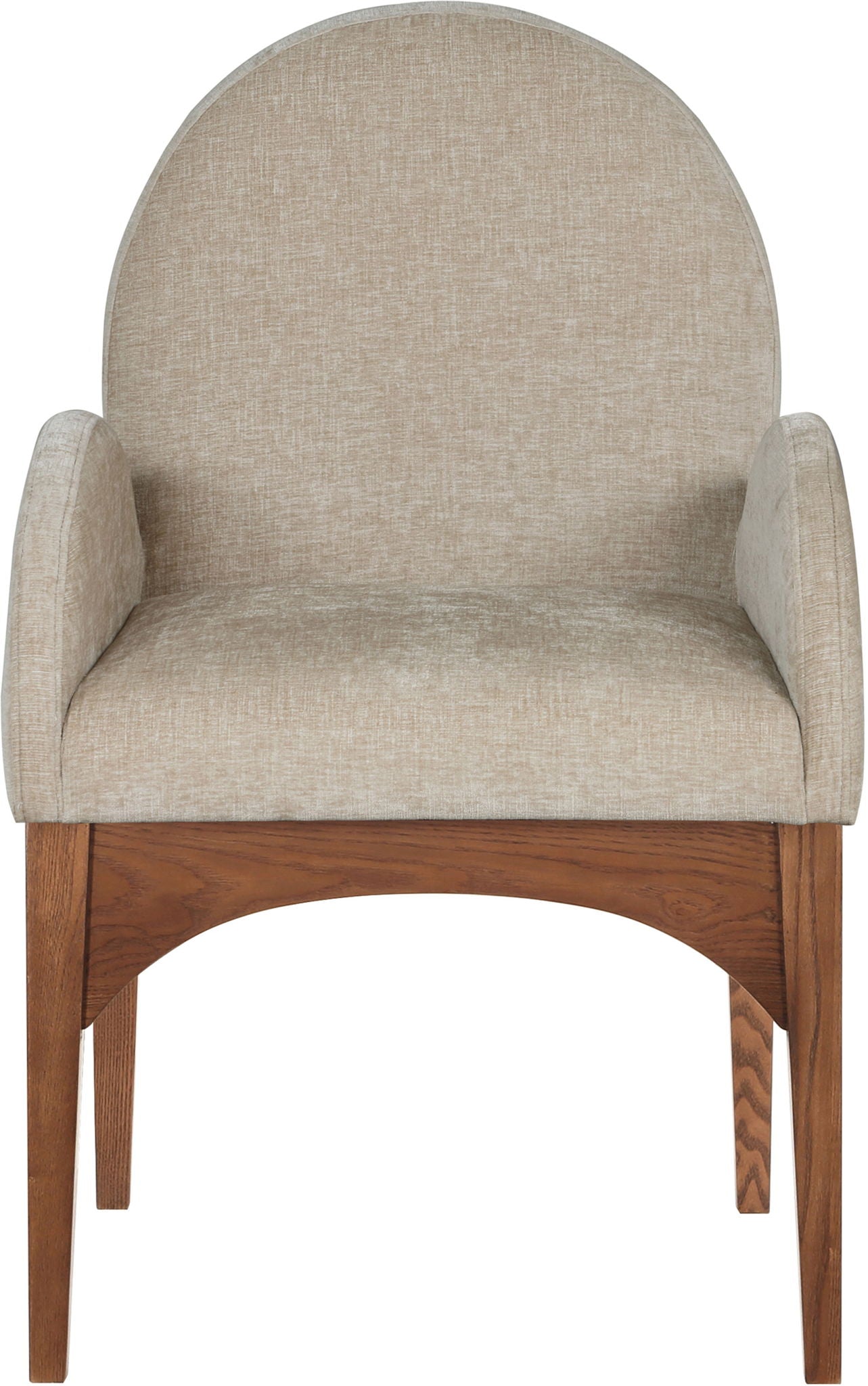 Waldorf - Chenille Dining Arm Chair With Brown Legs - Urban Living Furniture (Los Angeles, CA)